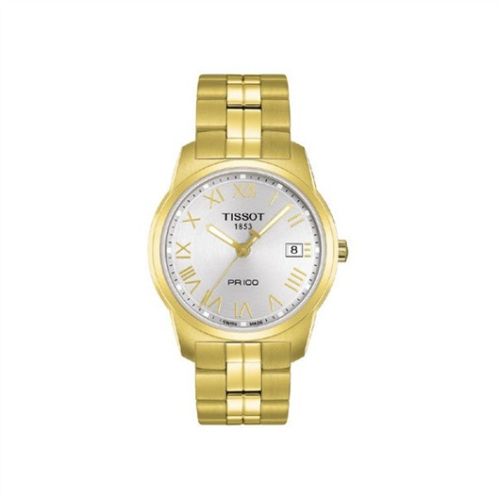 Tissot PR 100 Quartz 38 Yellow Gold PVD / Silver / Bracelet